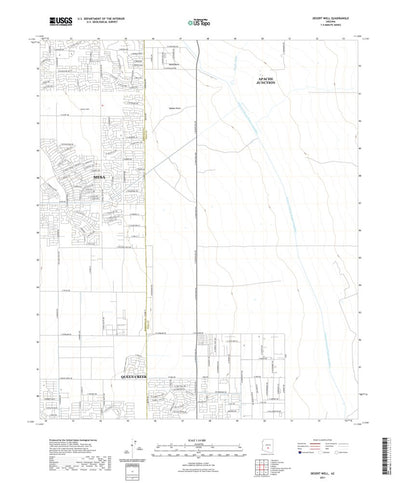 United States Geological Survey Desert Well, AZ (2021, 24000-Scale) digital map