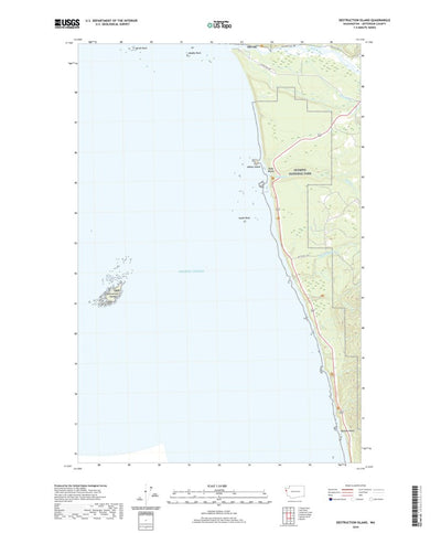 United States Geological Survey Destruction Island, WA (2020, 24000-Scale) digital map