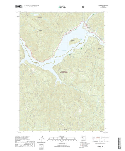 United States Geological Survey Detroit, OR (2020, 24000-Scale) digital map