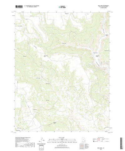 United States Geological Survey Devil Mesa, UT (2020, 24000-Scale) digital map