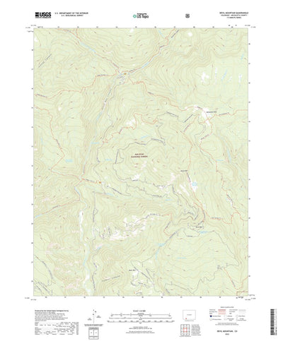 United States Geological Survey Devil Mountain, CO (2022, 24000-Scale) digital map