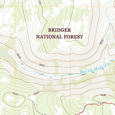 United States Geological Survey Devils Hole Creek, WY (2021, 24000-Scale) digital map