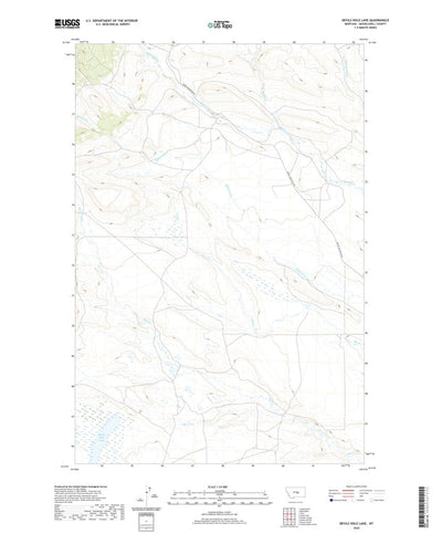 United States Geological Survey Devils Hole Lake, MT (2020, 24000-Scale) digital map
