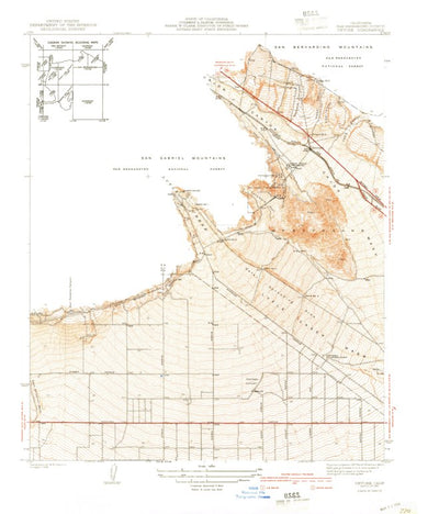 United States Geological Survey Devore, CA (1941, 31680-Scale) digital map