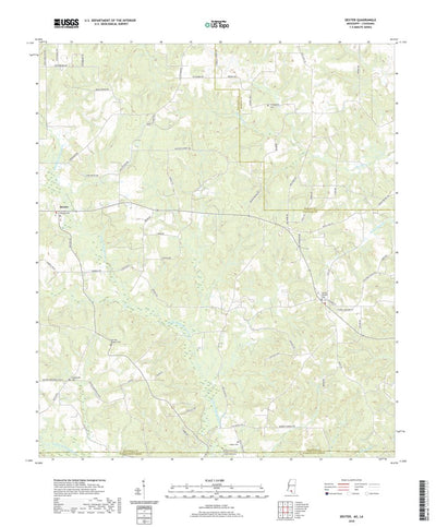 United States Geological Survey Dexter, MS (2020, 24000-Scale) digital map