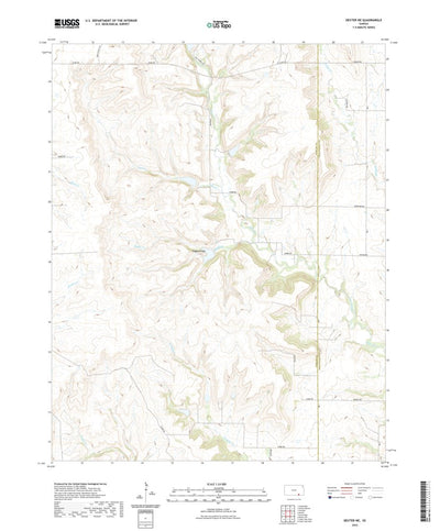 United States Geological Survey Dexter NE, KS (2022, 24000-Scale) digital map