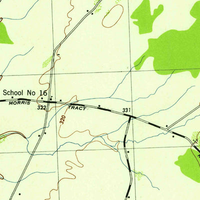 United States Geological Survey Dexter, NY (1943, 31680-Scale) digital map