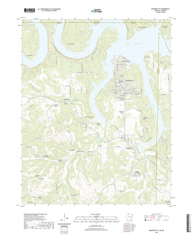 United States Geological Survey Diamond City, AR (2020, 24000-Scale) digital map