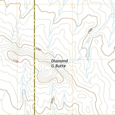 United States Geological Survey Diamond G Butte, MT (2020, 24000-Scale) digital map