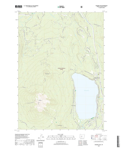 United States Geological Survey Diamond Lake, OR (2020, 24000-Scale) digital map