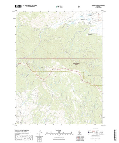 United States Geological Survey Diamond Mountain, CA (2021, 24000-Scale) digital map