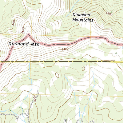 United States Geological Survey Diamond Mountain, CA (2021, 24000-Scale) digital map