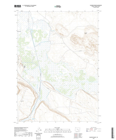 United States Geological Survey Diamond Swamp, OR (2020, 24000-Scale) digital map