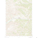 United States Geological Survey Dick Creek Lakes, WY (2021, 24000-Scale) digital map