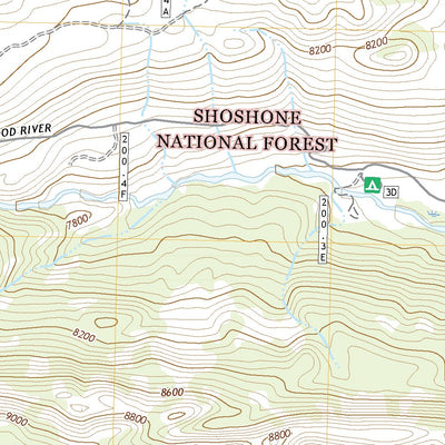 United States Geological Survey Dick Creek Lakes, WY (2021, 24000-Scale) digital map