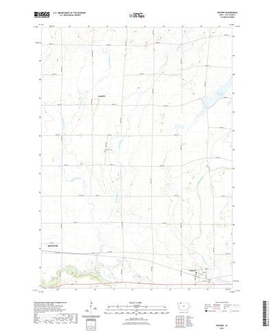 United States Geological Survey Dickens, IA (2022, 24000-Scale) digital map