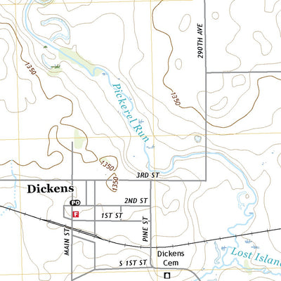 United States Geological Survey Dickens, IA (2022, 24000-Scale) digital map