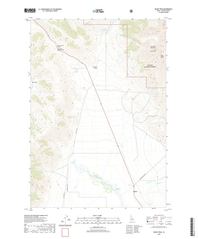 United States Geological Survey Dickey Peak, ID (2020, 24000-Scale) digital map