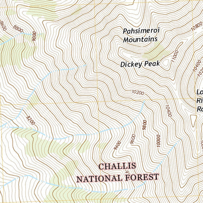 United States Geological Survey Dickey Peak, ID (2020, 24000-Scale) digital map