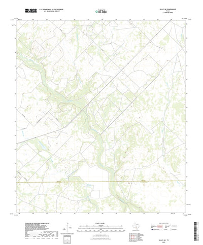 United States Geological Survey Dilley NE, TX (2022, 24000-Scale) digital map