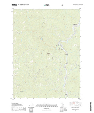 United States Geological Survey Dillon Mountain, CA (2021, 24000-Scale) digital map