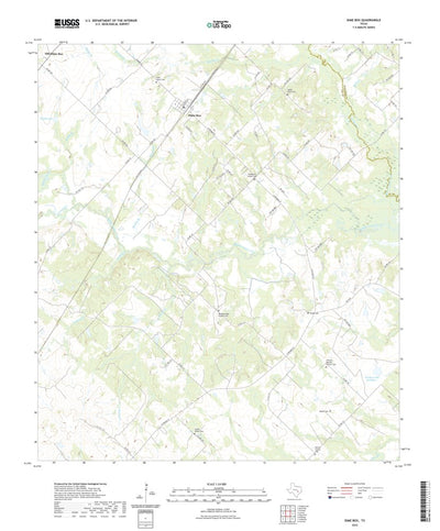 United States Geological Survey Dime Box, TX (2022, 24000-Scale) digital map