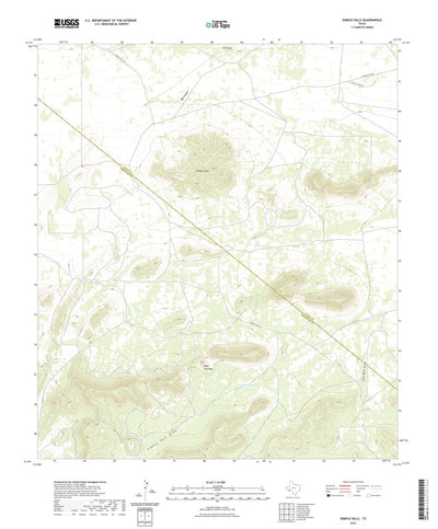 United States Geological Survey Dimple Hills, TX (2022, 24000-Scale) digital map