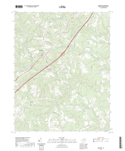 United States Geological Survey Dinwiddie, VA (2022, 24000-Scale) digital map
