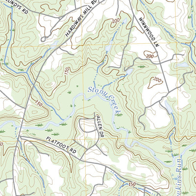 United States Geological Survey Dinwiddie, VA (2022, 24000-Scale) digital map