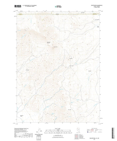 United States Geological Survey Disaster Peak, NV (2021, 24000-Scale) digital map