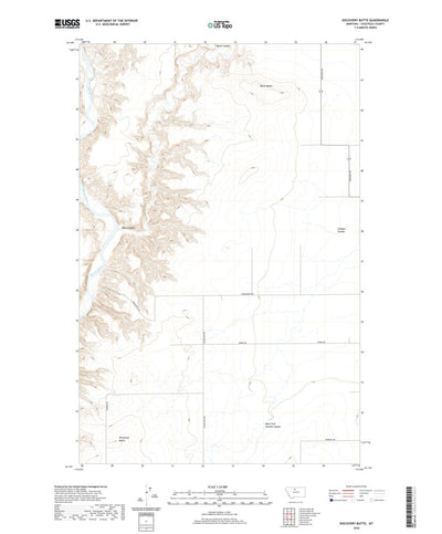 United States Geological Survey Discovery Butte, MT (2020, 24000-Scale) digital map