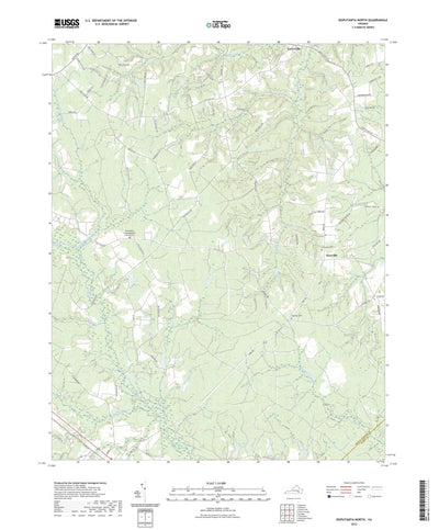 United States Geological Survey Disputanta North, VA (2022, 24000-Scale) digital map