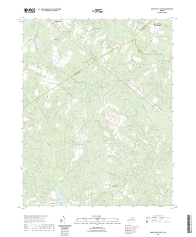 United States Geological Survey Disputanta South, VA (2022, 24000-Scale) digital map