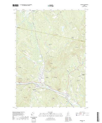 United States Geological Survey Dixfield, ME (2021, 24000-Scale) digital map