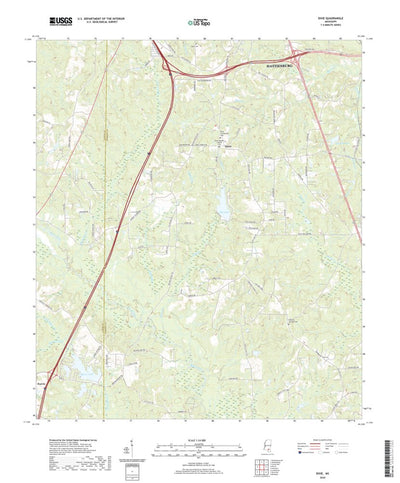 United States Geological Survey Dixie, MS (2020, 24000-Scale) digital map
