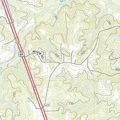 United States Geological Survey Dixie, MS (2020, 24000-Scale) digital map