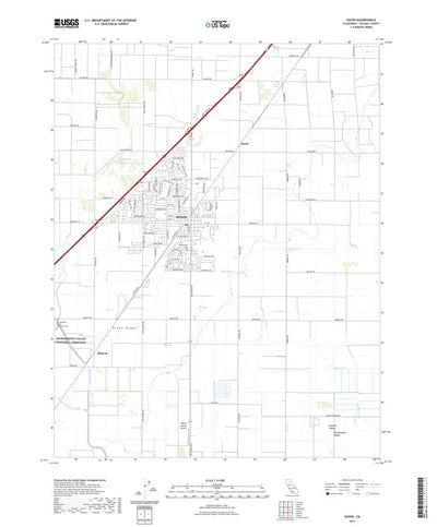 United States Geological Survey Dixon, CA (2021, 24000-Scale) digital map