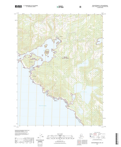 United States Geological Survey Dixon Entrance D-3 SW, AK (2021, 25000-Scale) digital map