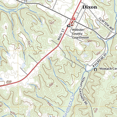 United States Geological Survey Dixon, KY (2022, 24000-Scale) digital map
