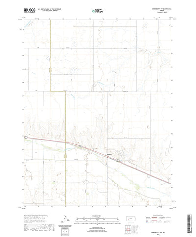 United States Geological Survey Dodge City SW, KS (2022, 24000-Scale) digital map