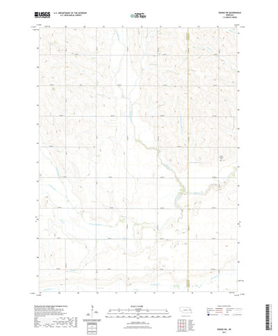 United States Geological Survey Dodge SW, NE (2021, 24000-Scale) digital map