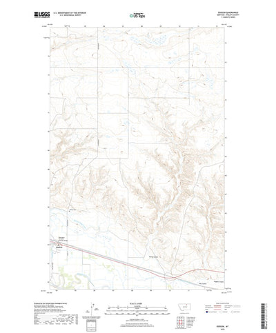 United States Geological Survey Dodson, MT (2020, 24000-Scale) digital map