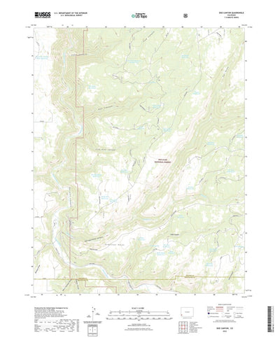 United States Geological Survey Doe Canyon, CO (2022, 24000-Scale) digital map