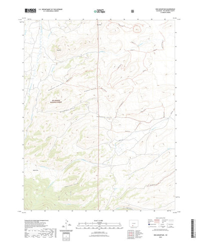 United States Geological Survey Dog Mountain, CO (2022, 24000-Scale) digital map