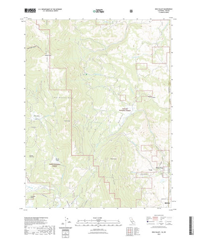 United States Geological Survey Dog Valley, CA (2022, 24000-Scale) digital map
