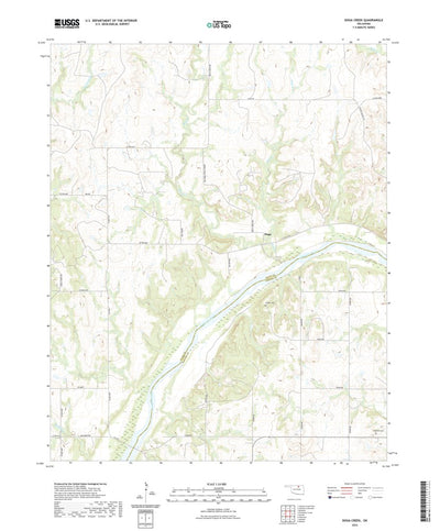 United States Geological Survey Doga Creek, OK (2022, 24000-Scale) digital map