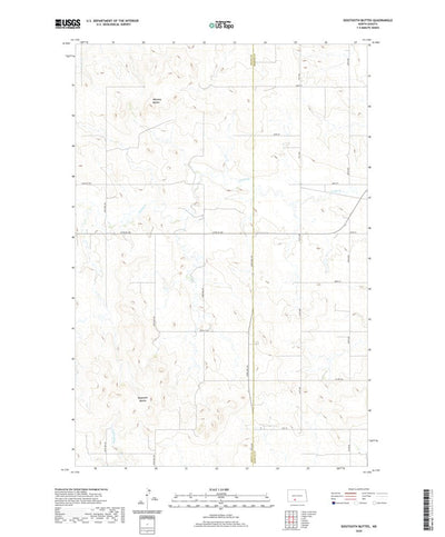 United States Geological Survey Dogtooth Buttes, ND (2020, 24000-Scale) digital map