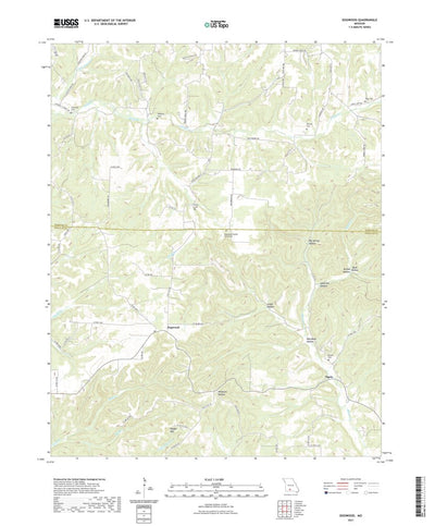 United States Geological Survey Dogwood, MO (2021, 24000-Scale) digital map
