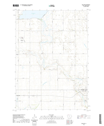 United States Geological Survey Dolliver, IA (2022, 24000-Scale) digital map