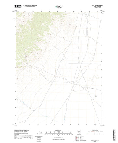 United States Geological Survey Dolly Varden, NV (2021, 24000-Scale) digital map
